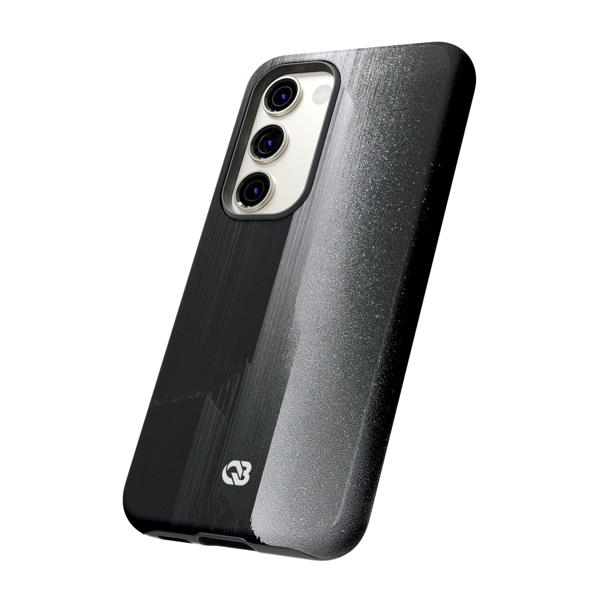 Black Tough Phone Case for Samsung - Brutalist Pixel Monolith