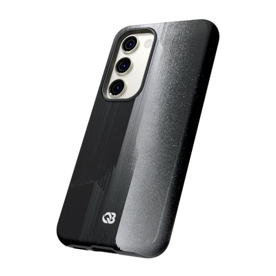 Black Tough Phone Case for Samsung - Brutalist Pixel Monolith