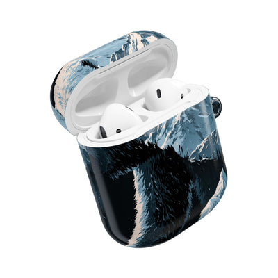 Nordic Arctic Bear · Hard Case for AirPods & AirPods Pro · Black