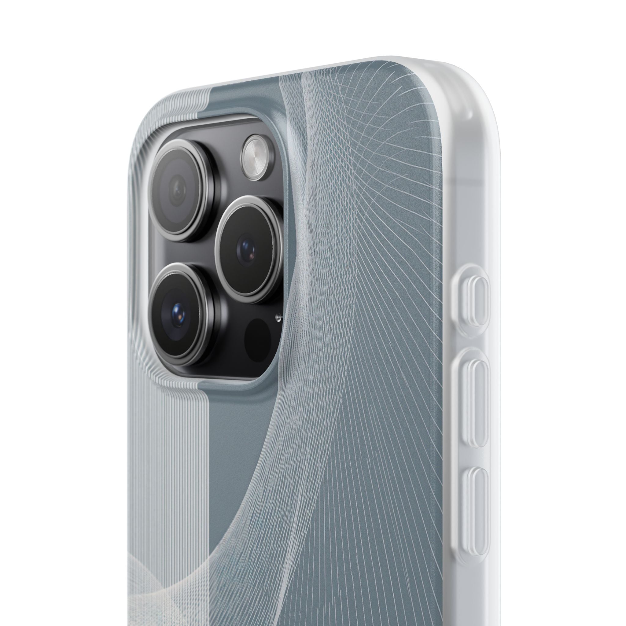 Grey Lite Phone Case for iPhone - Slate Mesh Horizon
