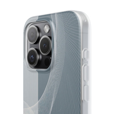 Grey Lite Phone Case for iPhone - Slate Mesh Horizon