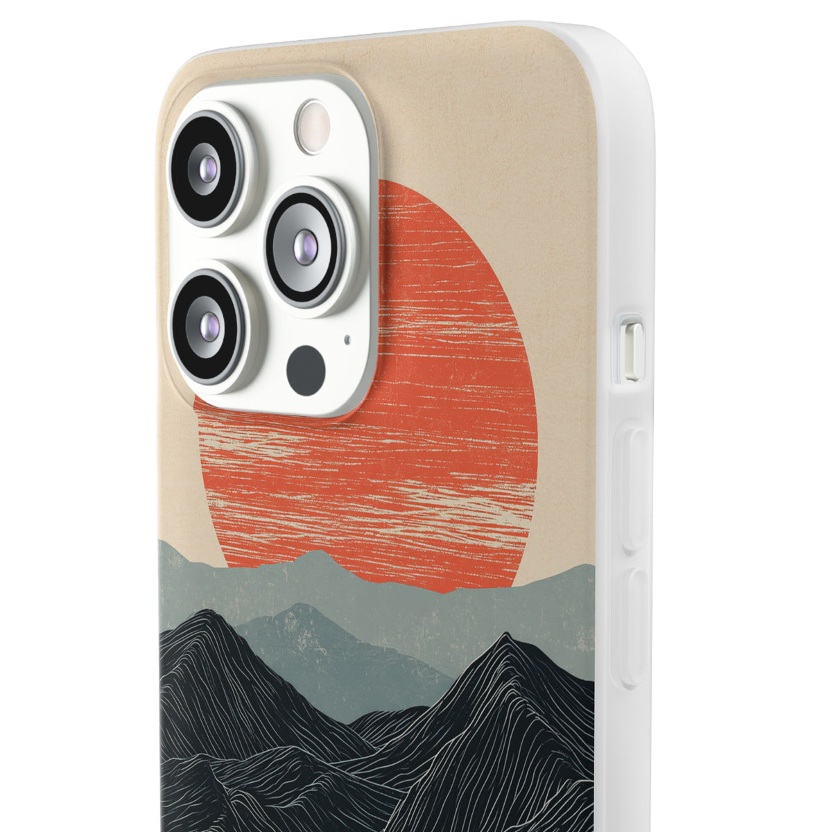 Crimson Ridge Horizon · Lite Phone Case for iPhone ·  Black