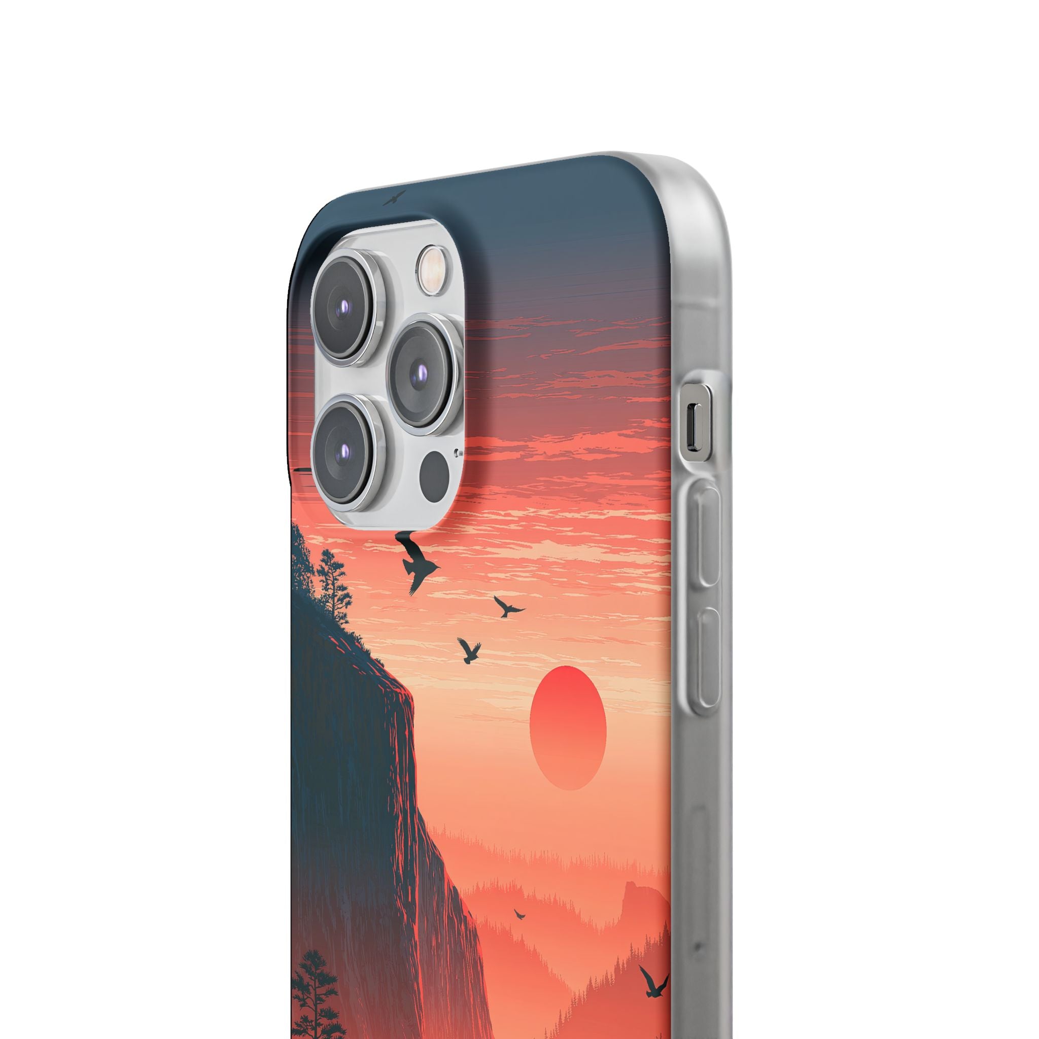 Orange Lite Phone Case for iPhone - Crimson Ridge Flight