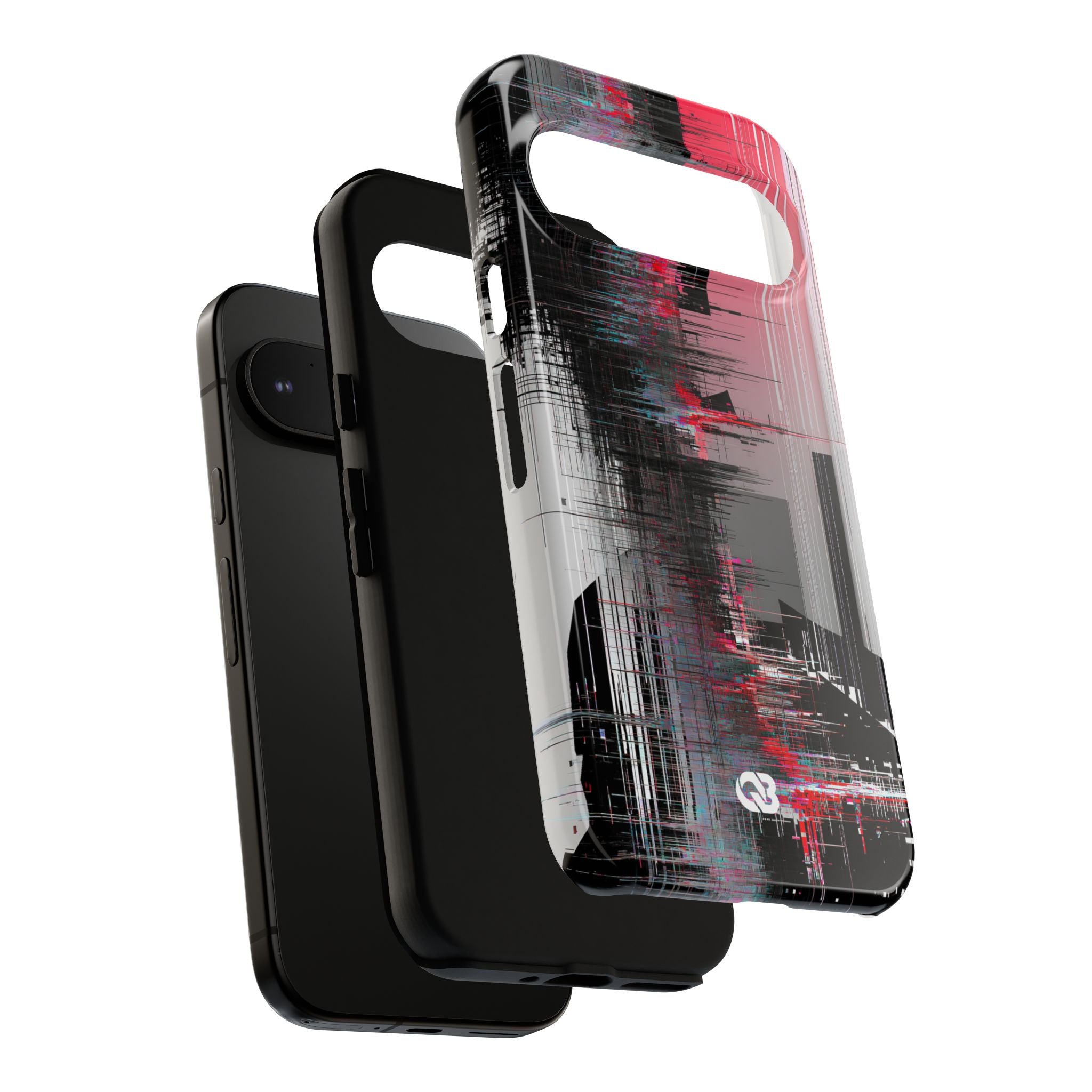 Black Tough Phone Case for Google Pixel - Crimson Data Leak