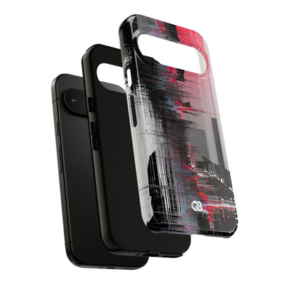 Black Tough Phone Case for Google Pixel - Crimson Data Leak