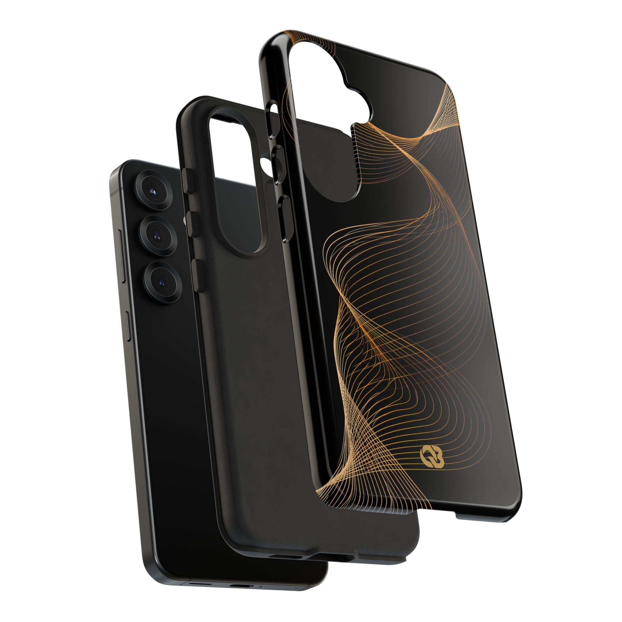 Gold Tough Phone Case for Samsung - Burnished Bronze Helix