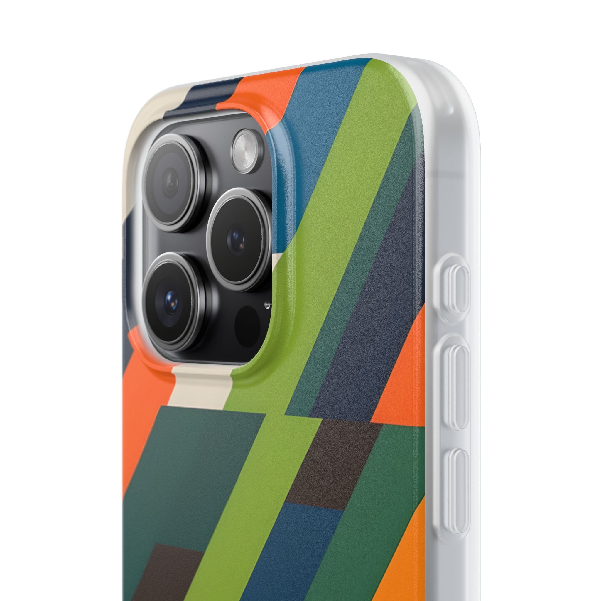 Angled Retro Mosaic · Soft Handyhülle für iPhone