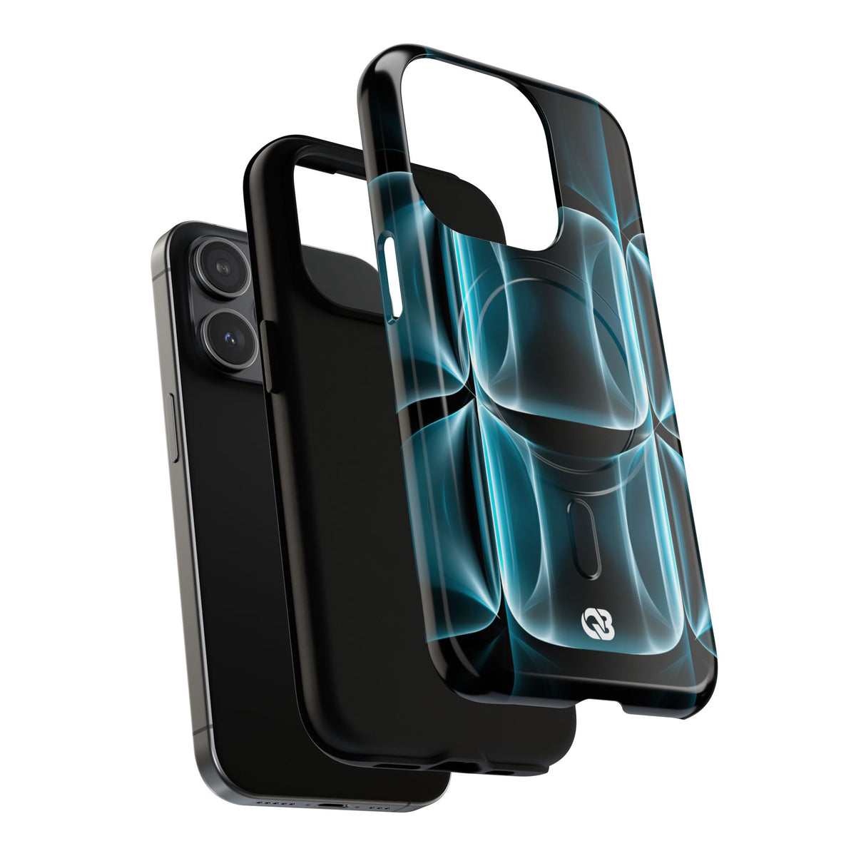 Cyan Core Matrix · Tough 2.0 Magnetic Phone Case for iPhone · Blue