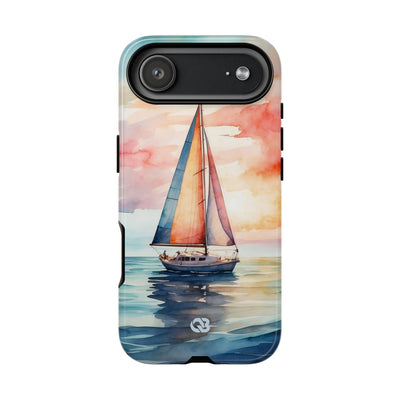 Crimson Horizon Sail · Tough Hoesje voor iPhone