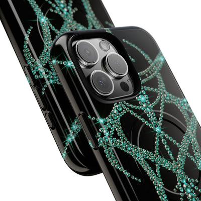 Teal Cyber Sigil · Tough 2.0 Magnetic Phone Case for iPhone · Teal
