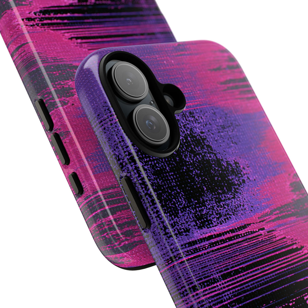 Neon Signal Shift · Tough Phone Case for iPhone · Purple