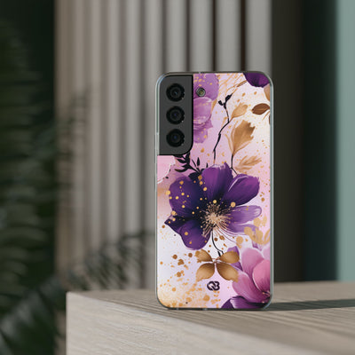 Gilded Violet Bloom · Soft Phone Case for Samsung