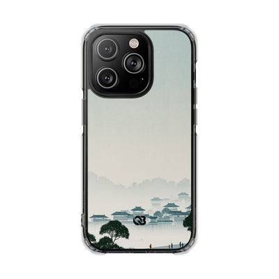 Blue Impact MagSafe Phone Case for iPhone - Mist Valley Pagoda