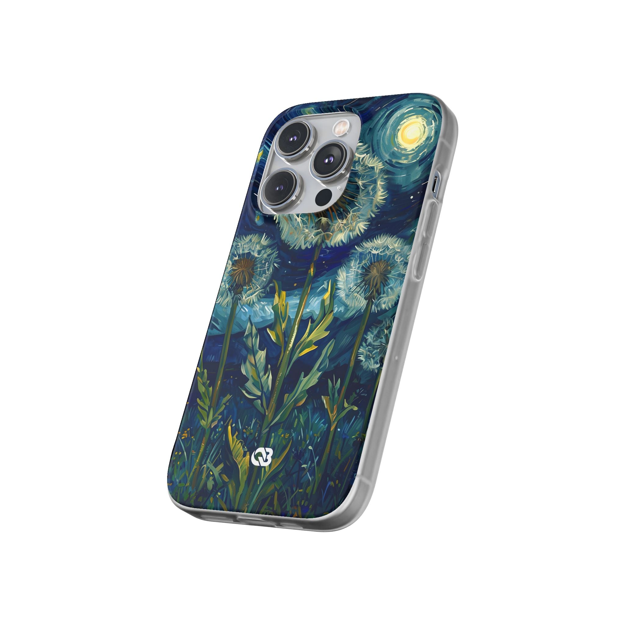 Starry Dandelion Swirl · Soft Phone Case for iPhone
