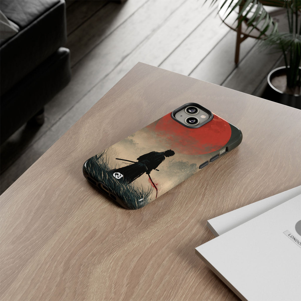 Crimson Moon Ronin · Tough Phone Case for iPhone · Red