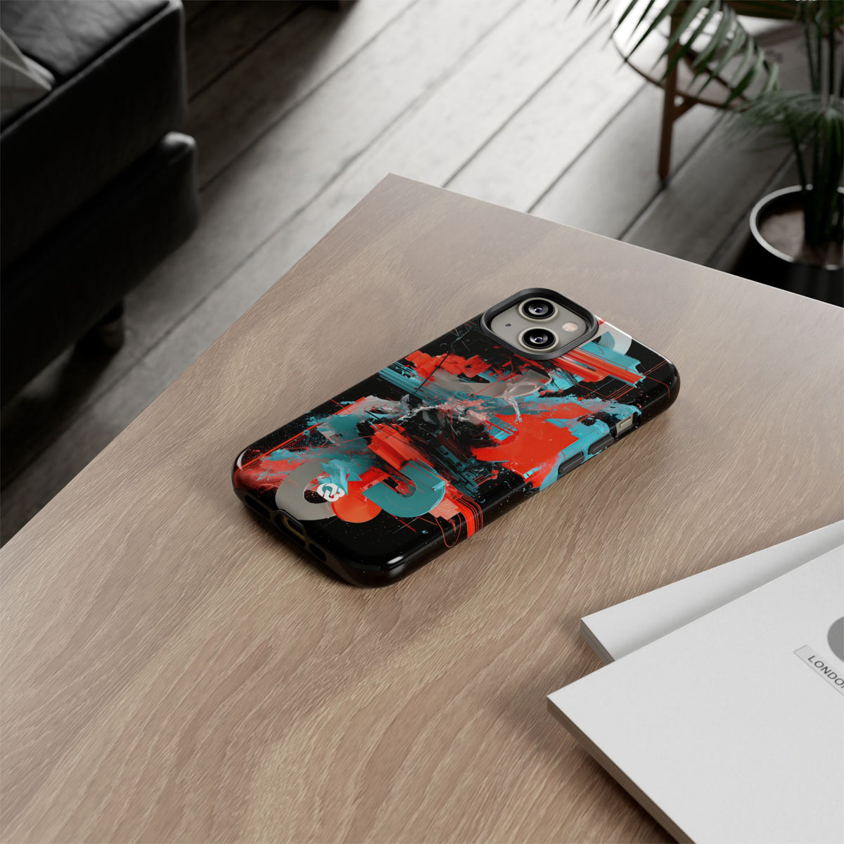 Fragmented Cyber Core · Tough Phone Case for iPhone · Black