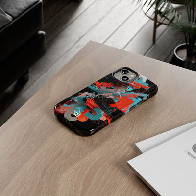 Fragmented Cyber Core · Tough Phone Case for iPhone · Black