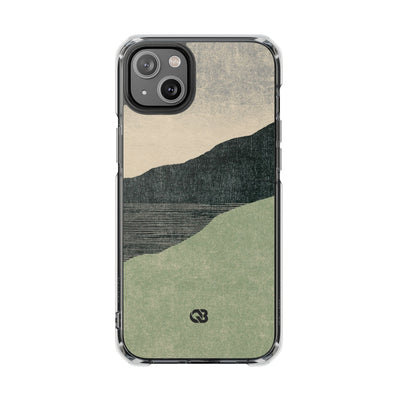 Sage Ridge Horizon · Clear Impact Magnetic Phone Case for iPhone ·  Green