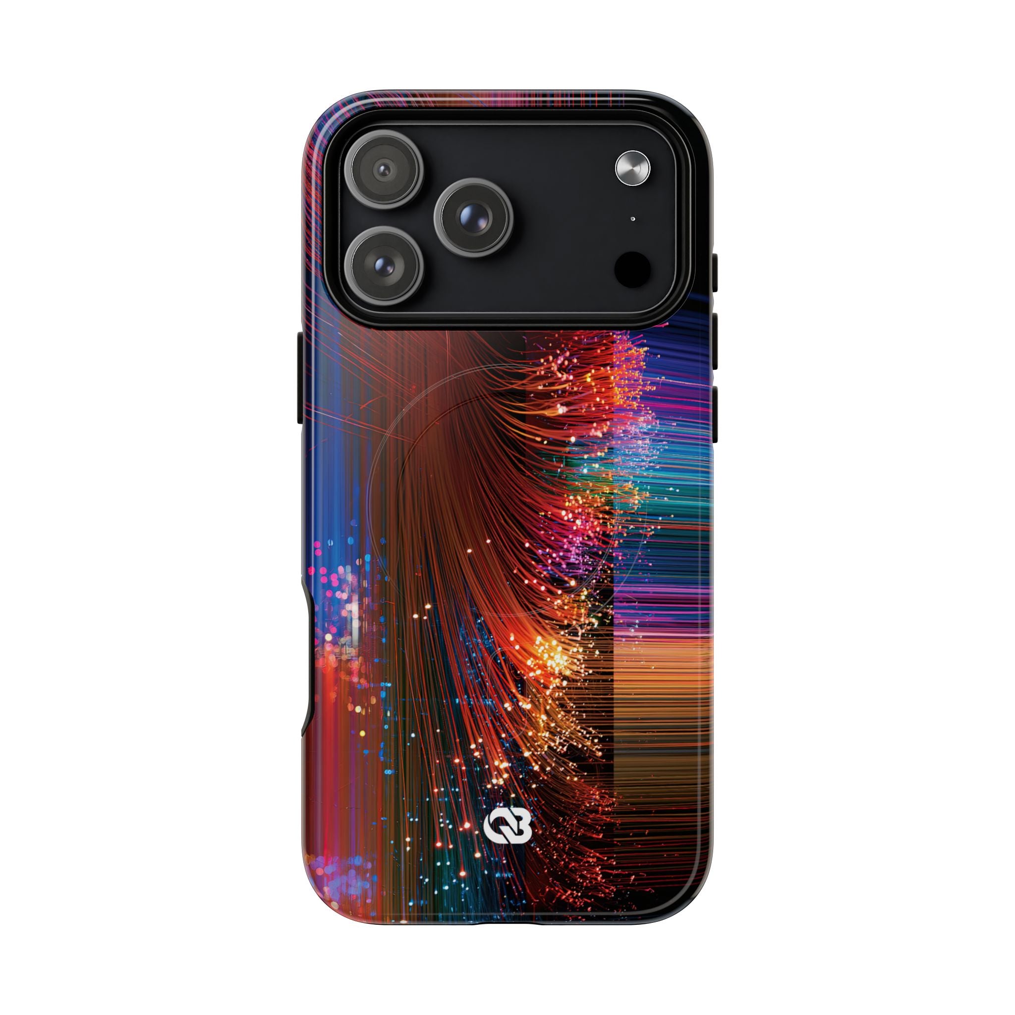 Black Tough 2.0 Magsafe Phone Case for iPhone - Cyber Optic Streak