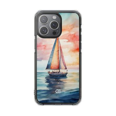 Crimson Horizon Sail · Impact Phone Case for iPhone · Magsafe