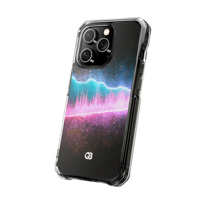 Digital Frequency · Clear Impact Magnetic Phone Case for iPhone · Pink
