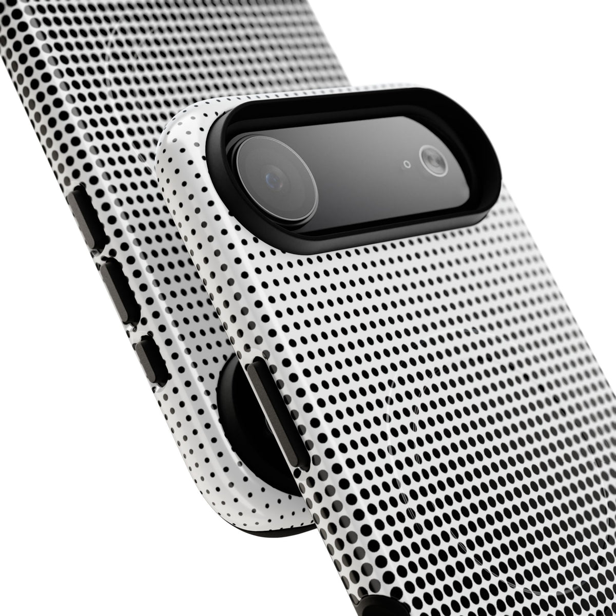 Black Tough 2.0 Magsafe Phone Case for iPhone - Obsidian Halftone Flux