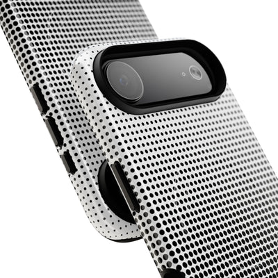 Black Tough 2.0 Magsafe Phone Case for iPhone - Obsidian Halftone Flux