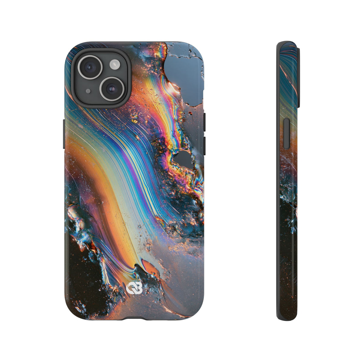 Prismatic Aura Flow · Tough Phone Case for iPhone · Blue