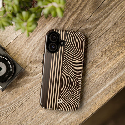 Brown Tough Phone Case for iPhone - Espresso Sand Ridge