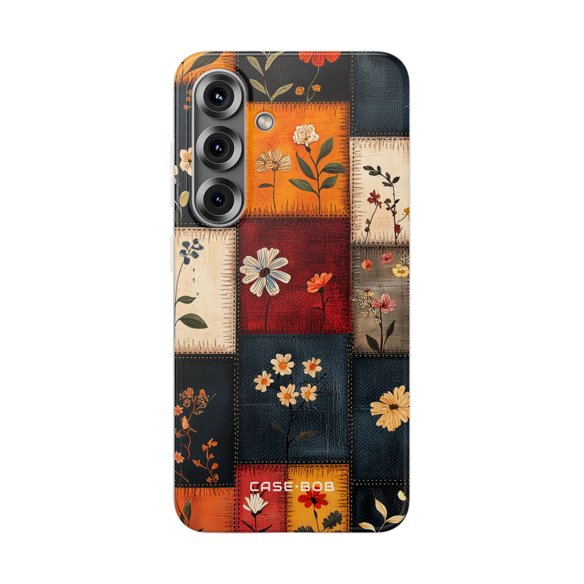 Patchwork Blüten Samsung S25 Case - Soft
