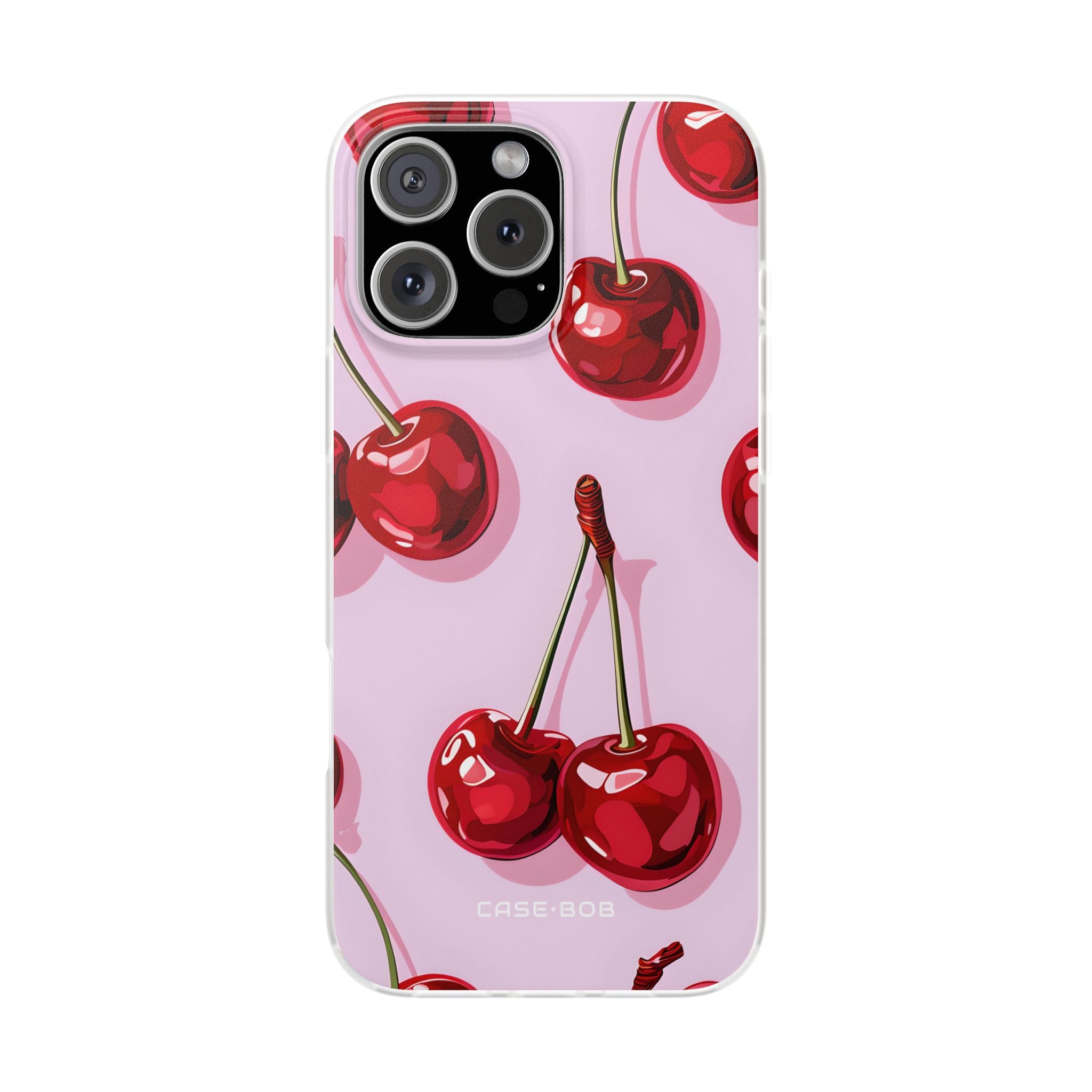 Glossy Cherry Burst iPhone 16 Pro Max Case - Soft - CASE•BOB