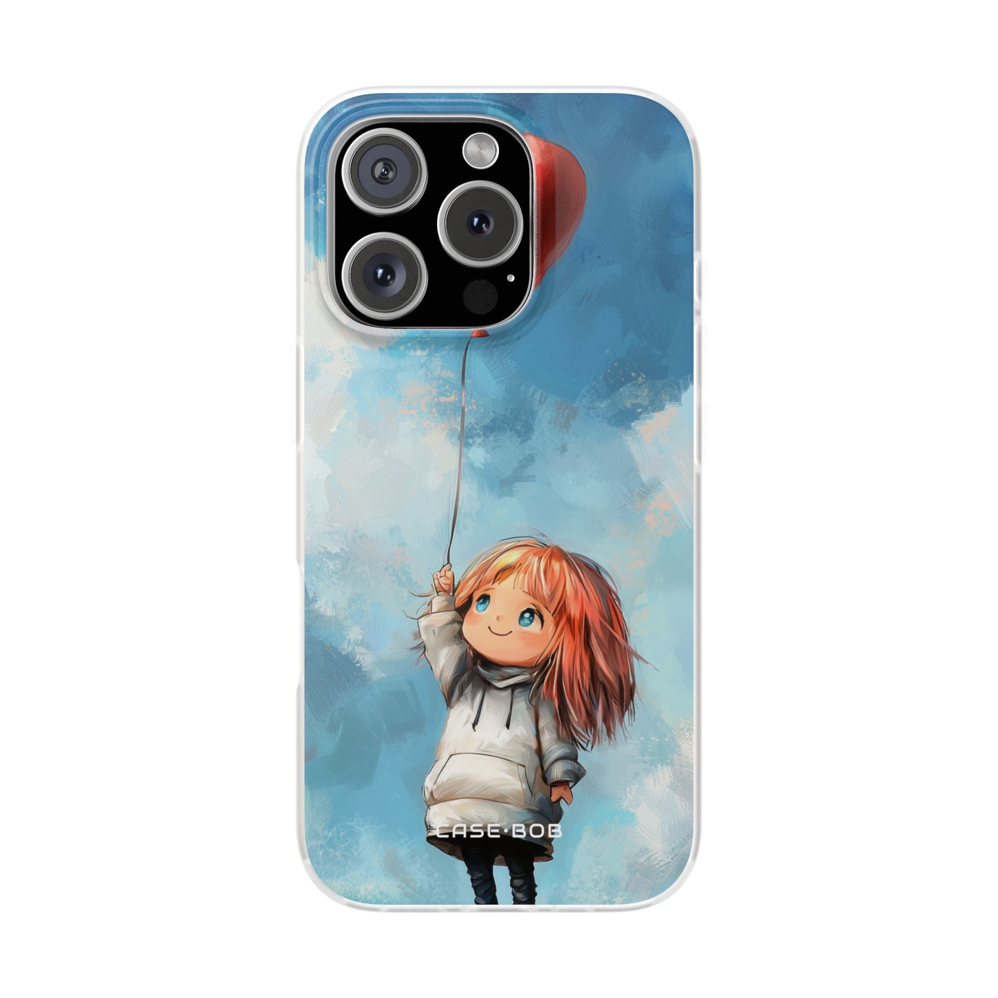 Heart Balloon Whimsy iPhone 16 Pro Case - Soft