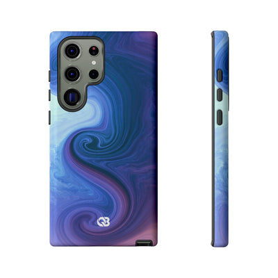Azure Fluid Swirl · Tough Phone Case for Samsung · Blue