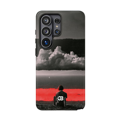 Crimson Horizon · Tough Phone Case for Samsung · Black