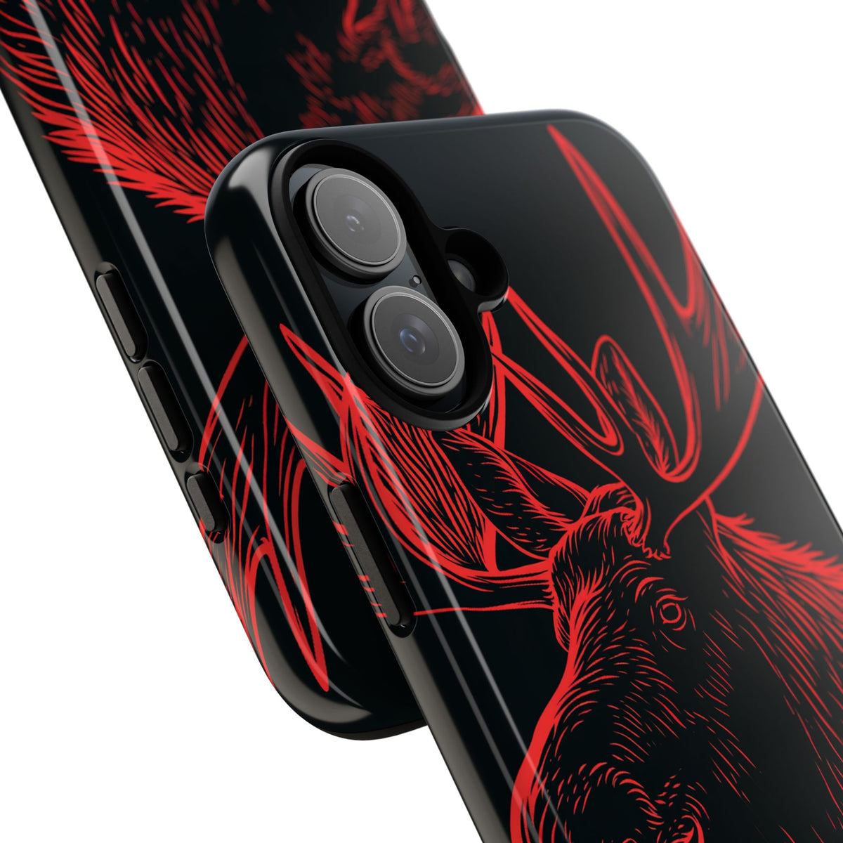Nordic Elk · Tough Phone Case for iPhone · Black
