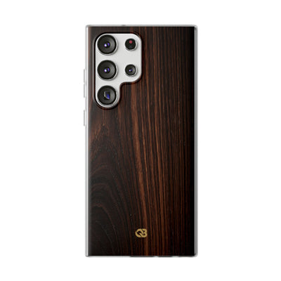 Brown Lite Phone Case for Samsung - Burnished Mahogany Grain