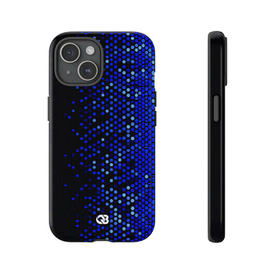 Cobalt Hex Dispersion · Tough Phone Case for iPhone · Blue