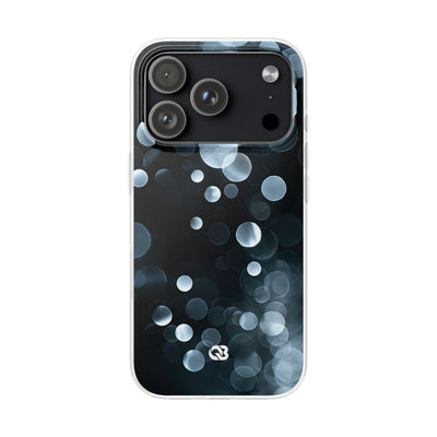 Black Lite Phone Case for iPhone - Silver Orbit Glow