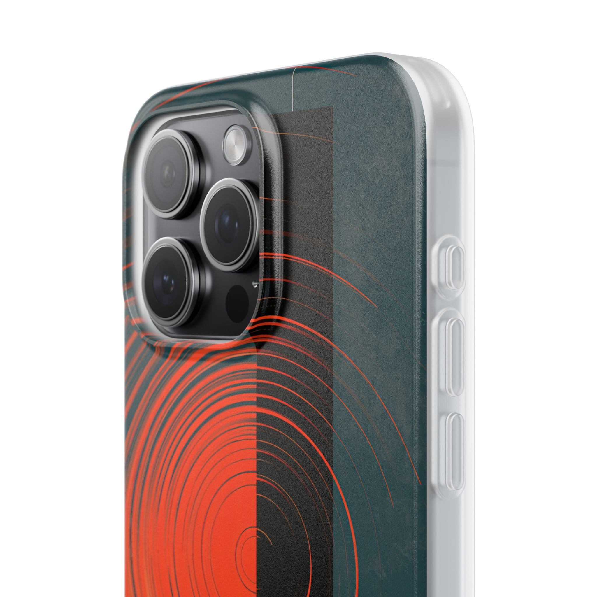 Teal Lite Phone Case for iPhone - Burnt Slate Radial