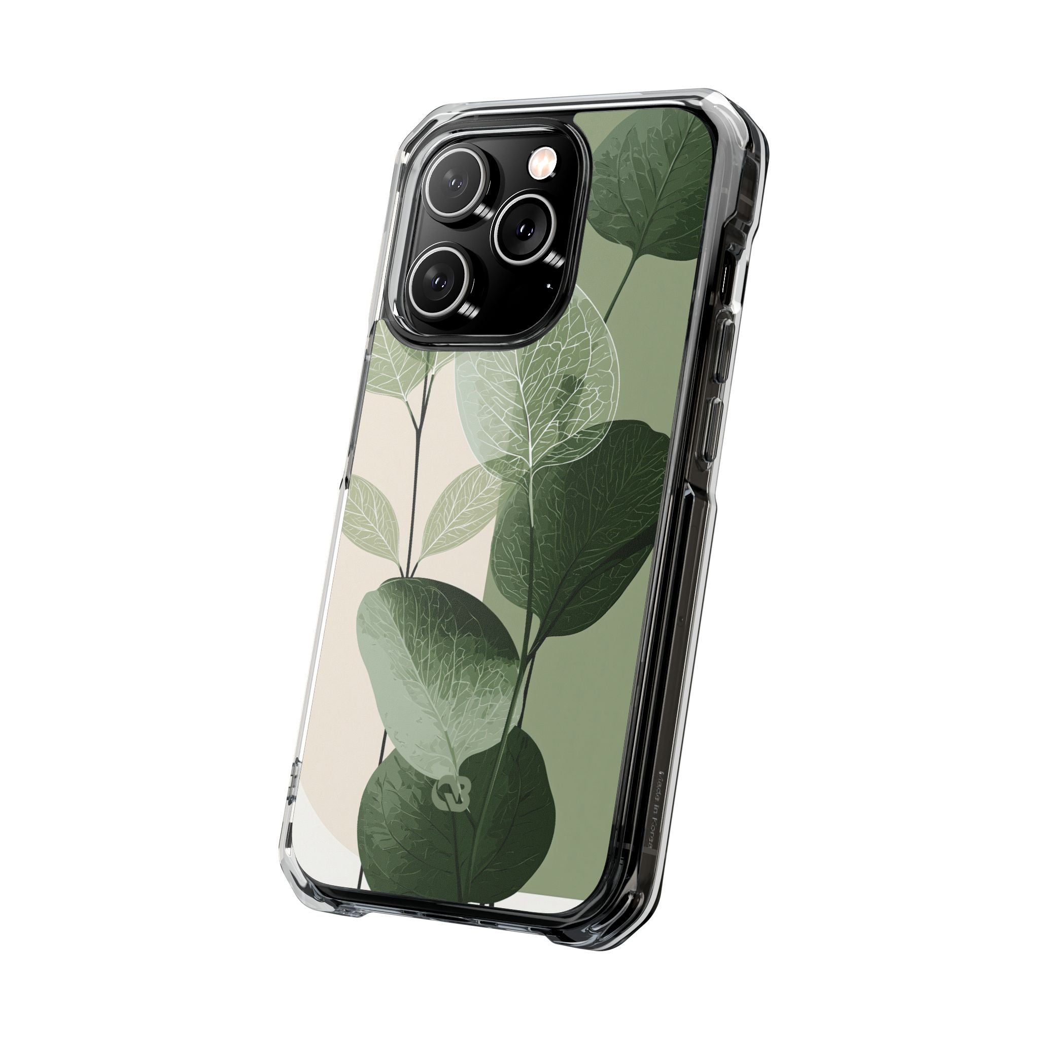 Green Impact MagSafe Phone Case for iPhone - Sage Leaf Skeletals