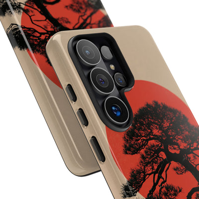 Crimson Pine Solitude · Tough Phone Case for Samsung · Beige