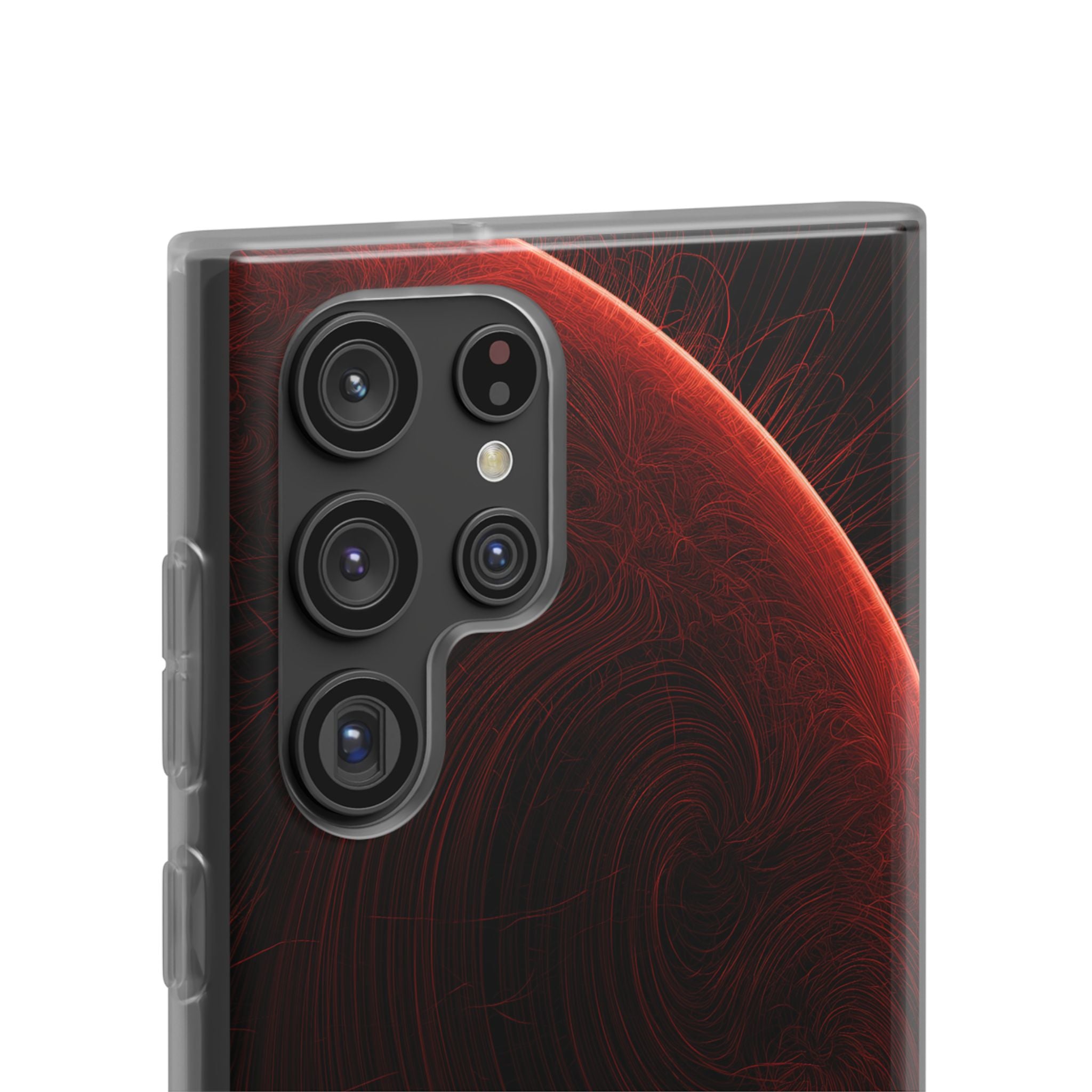Red Lite Phone Case for Samsung - Crimson Flare Flux