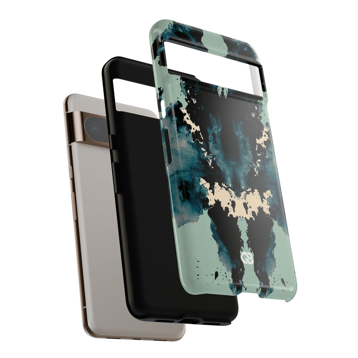 Rorschach Ink Void · Tough Phone Case for Pixel ·  Black