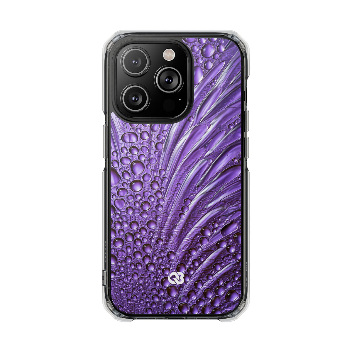 Violet Liquid Gel · Clear Impact Magnetic Phone Case for iPhone · Purple