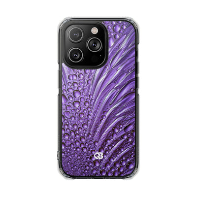 Violet Liquid Gel · Clear Impact Magnetic Phone Case for iPhone · Purple