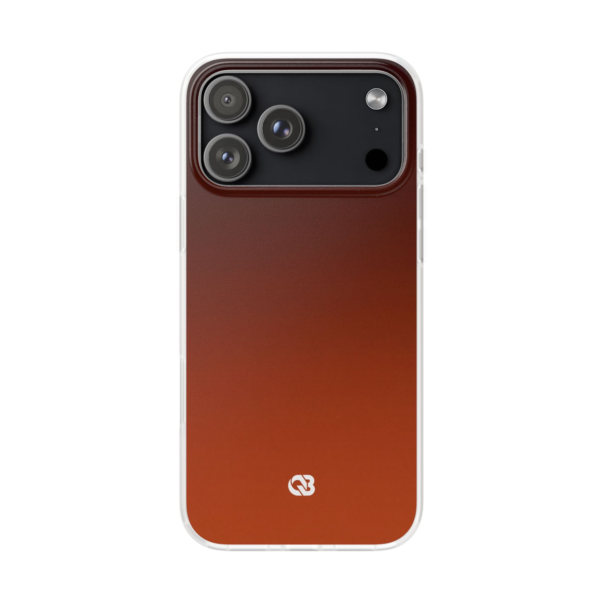 Orange Lite Phone Case for iPhone - Obsidian Ember Fade