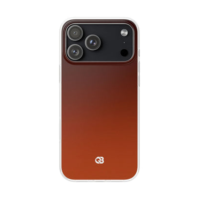 Orange Lite Phone Case for iPhone - Obsidian Ember Fade