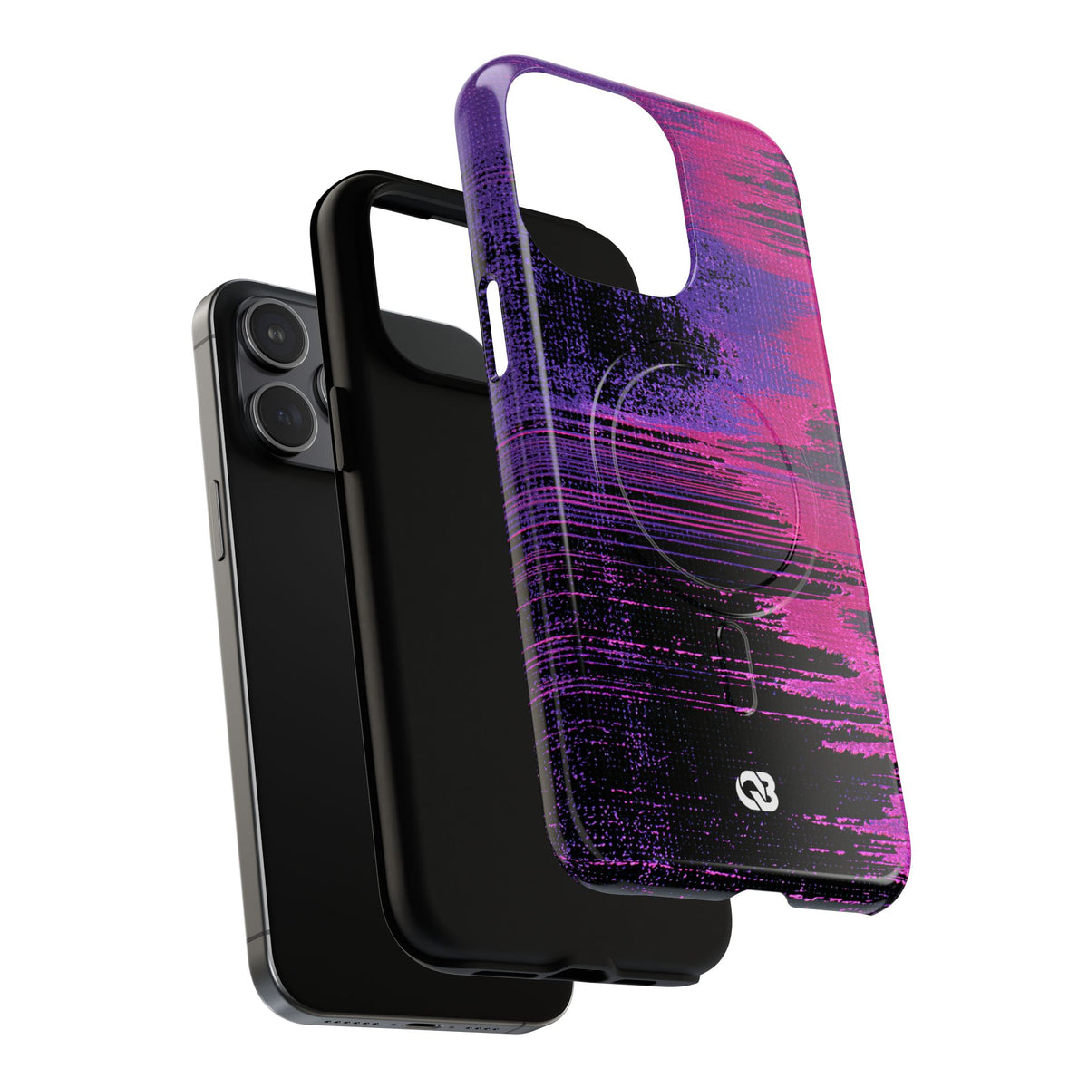 Neon Signal Shift · Tough 2.0 Magnetic Phone Case for iPhone · Purple