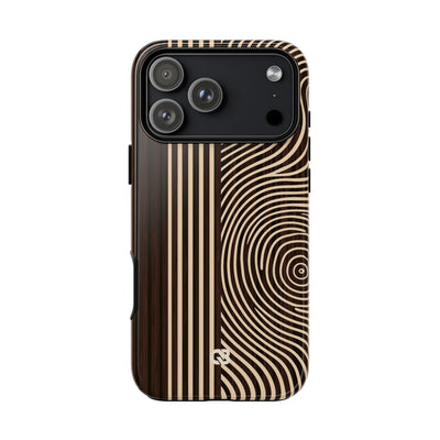 Brown Tough Phone Case for iPhone - Espresso Sand Ridge