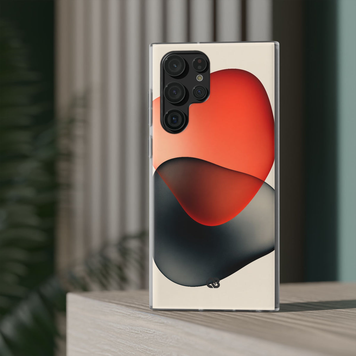 Translucent Crimson Form · Lite Phone Case for Samsung · Red